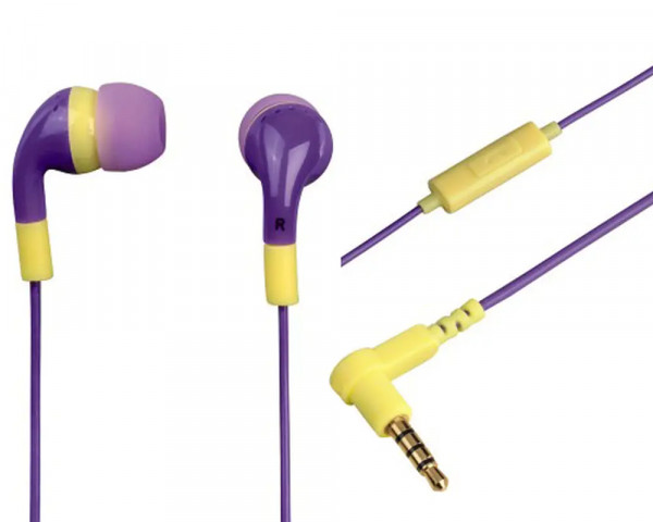 Hama In-Ear Stereo Kopfhörer - Flip Flop in Gelb/Violett