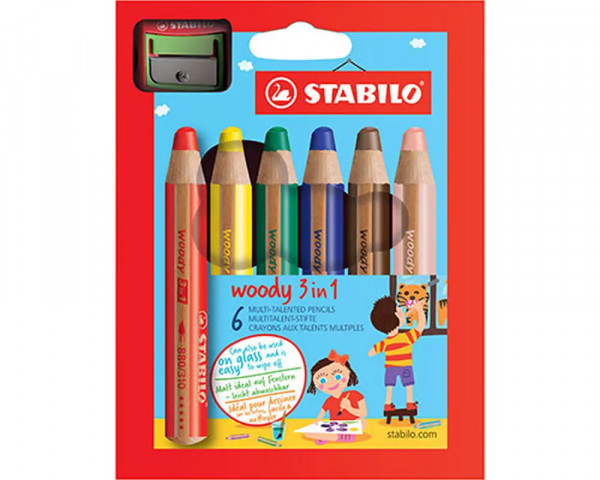 STABILO Woody 6 Multitalent-Stifte 3in1