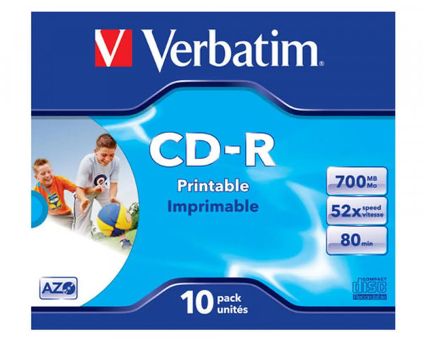 10 CD-R Rohlinge von Verbatim bedruckbar