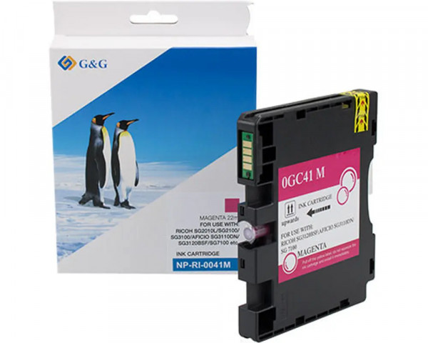 G&G-Druckerpatrone ersetzt Ricoh GC41ML Magenta