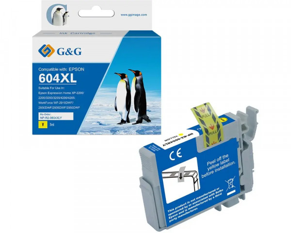 Kompatible Druckerpatrone ersetzt Epson 604XL Yellow