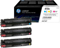 Original-Toner Tri-Pack HP 410X / CF252XM Cyan, Magenta, Yellow