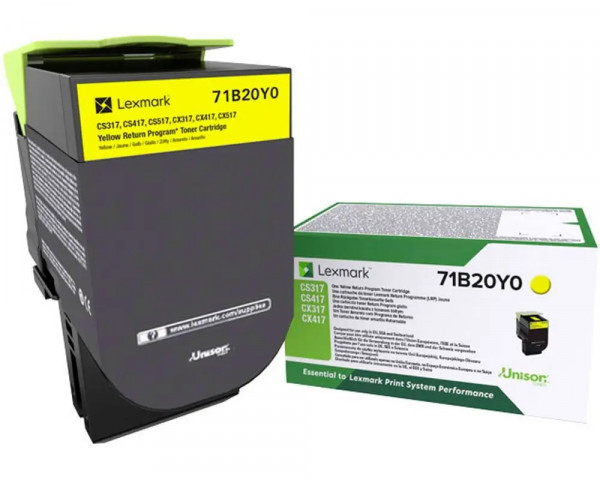 Original-Toner Lexmark 71B20Y0 Yellow