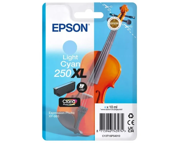 Epson 250XL Light Cyan Original-Druckerpatrone - 10ml, 740 Seiten