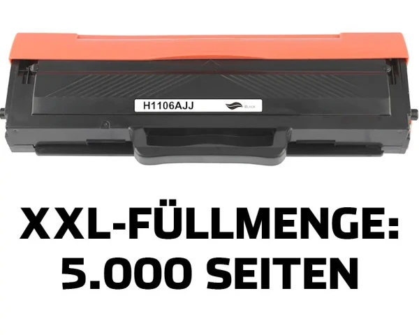 Kompatibler XXL-Toner ersetzt HP 106A/ W1106A Black 5000 Seiten