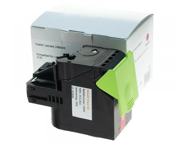 Rebuilt XXL-Toner ersetzt Lexmark C242XM0 Magenta