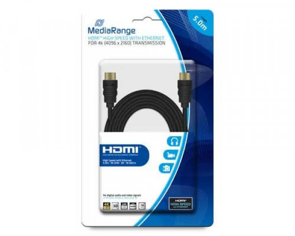 HDMI-Kabel von MediaRange in Schwarz 5m