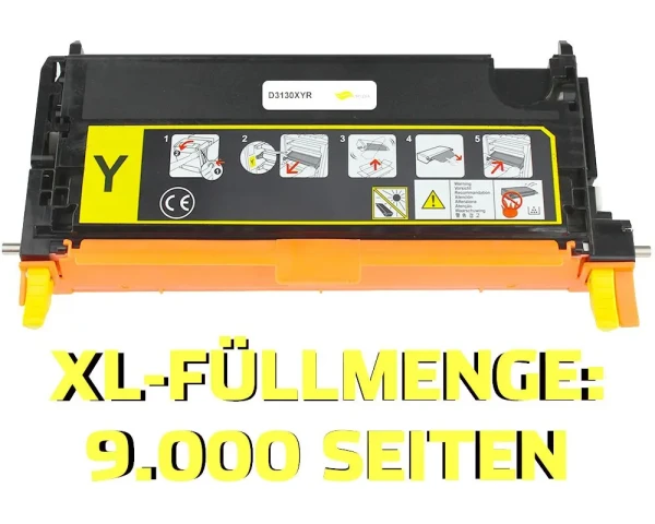 Rebuilt-Toner ersetzt Dell 593-10291 Yellow