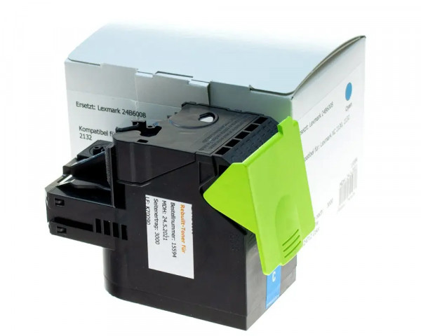 Rebuilt-Toner ersetzt Lexmark C232HC0 Cyan