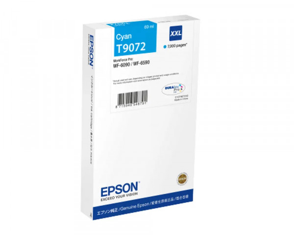 Original-Patrone Epson T9072/ C13T907240 Cyan