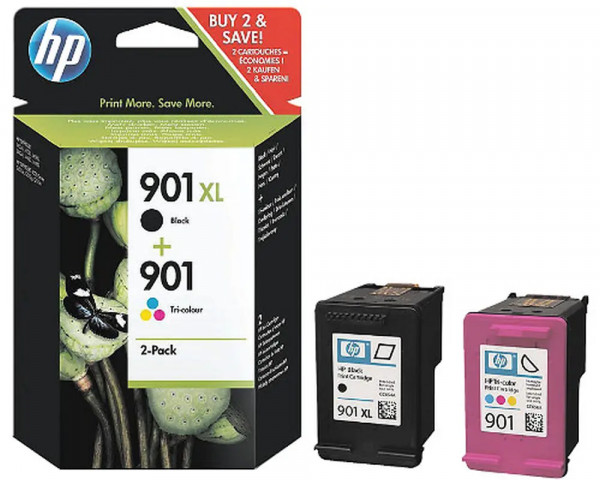 Original Multipack HP SD519AD (Nr. 901 Color und Nr. 901XL Schwarz)