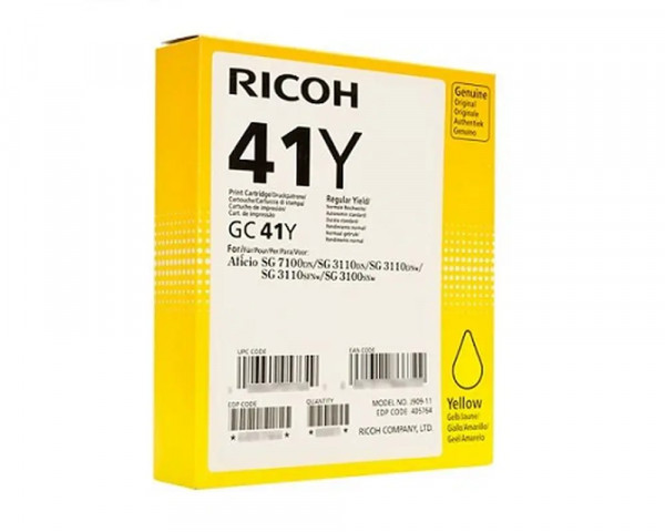 Original Gel-Kartusche Ricoh GC41Y Yellow