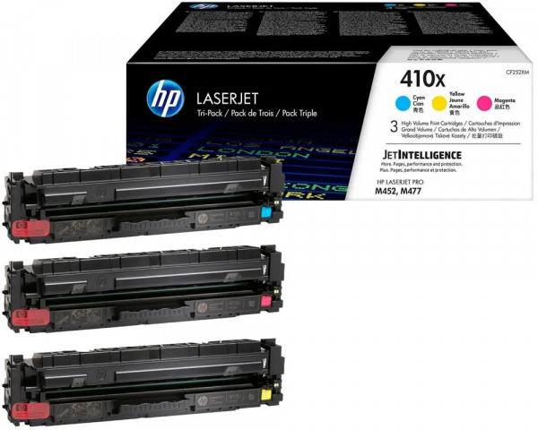 Original-Toner Tri-Pack HP CF252XM/ 401X Cyan, Magenta, Yellow