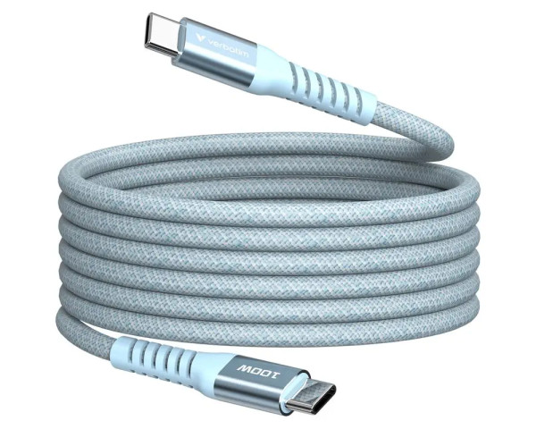 Verbatim Sync & Charge USB-C Magnetkabel 100W Blau