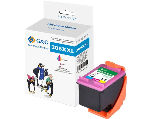 Tonerdumping XXL-Druckerpatrone ersetzt HP Nr.305XL Color