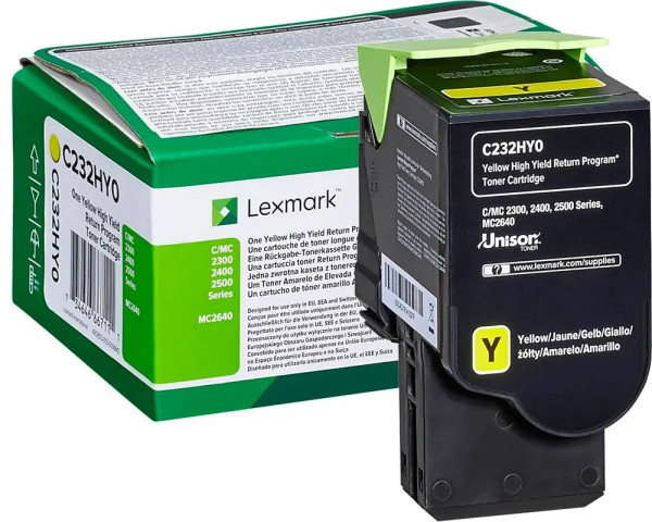 Original XL-Toner Lexmark C232HY0 Yellow