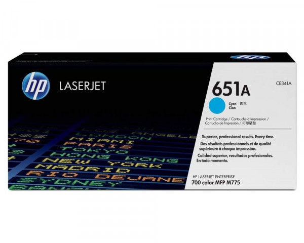 Original-Toner HP CE341A/ 651A Cyan