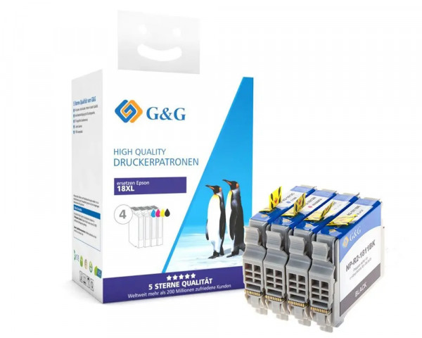 Tonerdumping Multipack ersetzt Epson Nr.18XL Serie