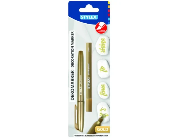 Stylex Glanzmarker in Gold, Keilspitze 1-4mm