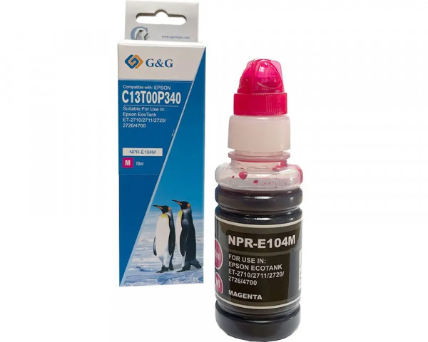 G&G-Tintentank ersetzt Epson 104/ C13T00P340 Magenta