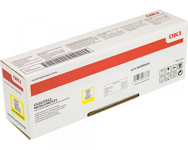 Original-Toner OKI 46490605 High Capacity Yellow