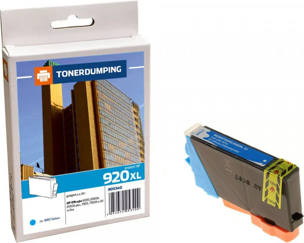TONERDUMPING Druckerpatrone ersetzt HP Nr.920XL Cyan