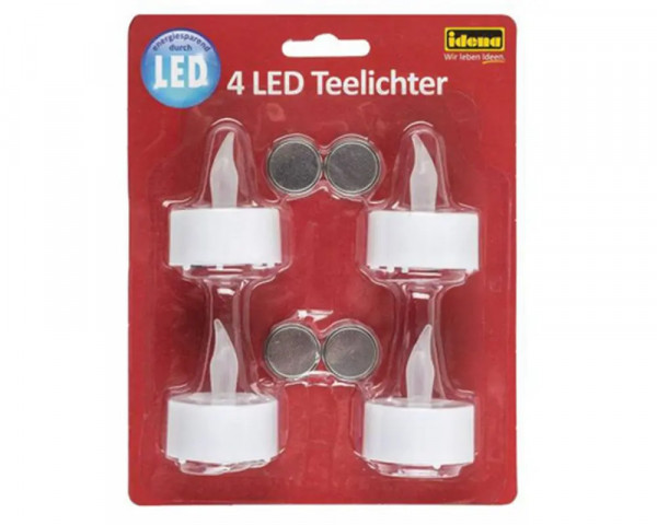4er-Set LED-Teelichter von Idena
