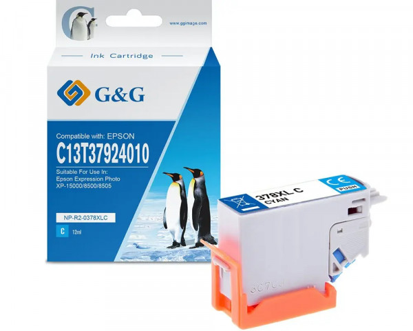 G&G-Patrone ersetzt Epson Nr.378XL Cyan