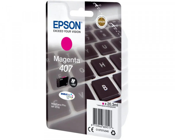 Original Druckerpatrone Epson Nr.407 Magenta