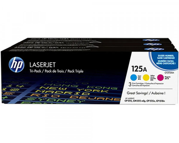 Original-Toner Multipack HP Nr.125A/ HP CF373AM Cyan/ Magenta/ Yellow