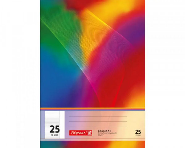 Schulheft DIN A4, 16 Blatt, Lineatur 25