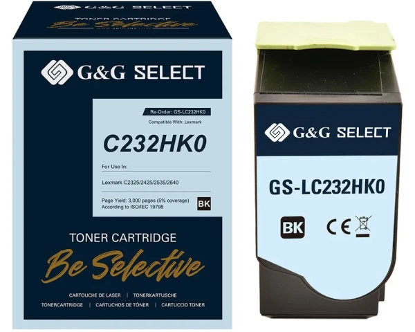 Rebuilt-Toner ersetzt Lexmark C232HK0 Black