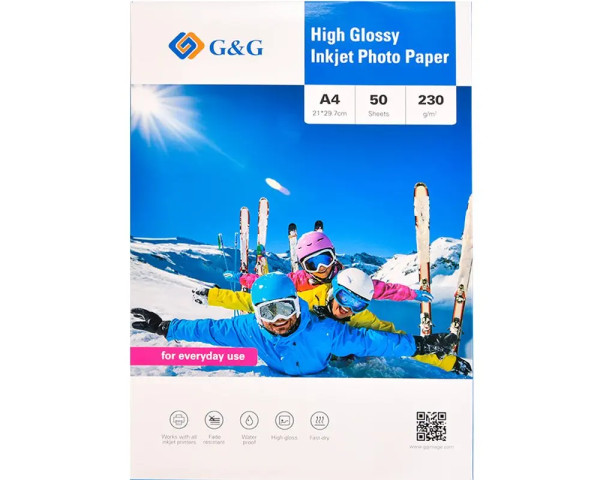 50 Blatt G&G Fotopapier DIN A4 230g/m² hochglänzend