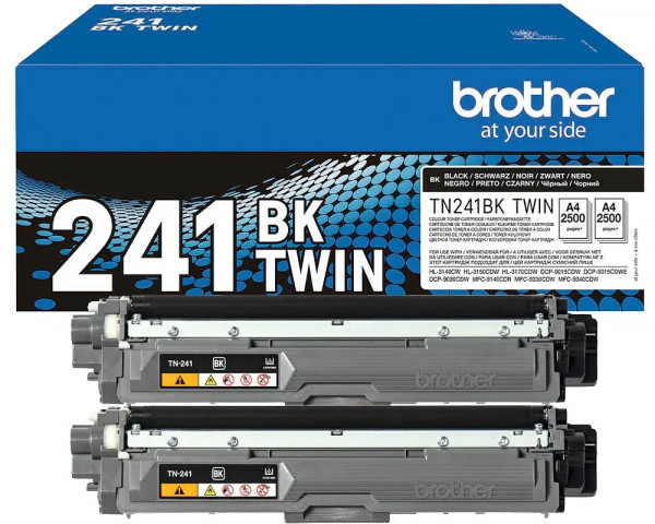 Original-Doppelpack Brother TN-241BK TWIN Black