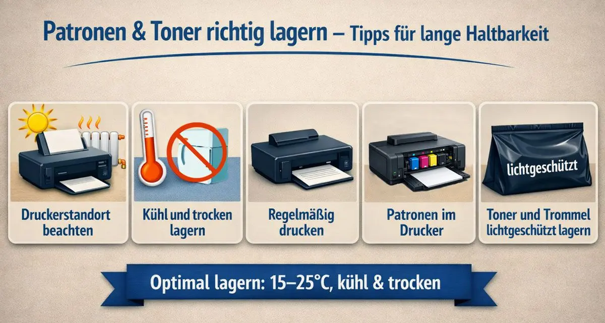 Toner und Druckerpatronen richtig lagern