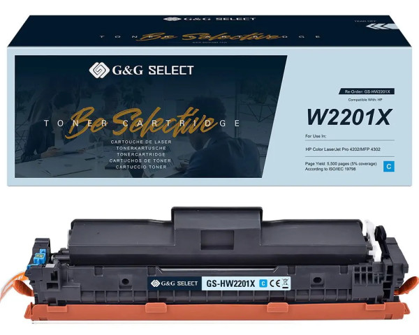 XL-Toner W2201X kompatibel zu HP 220A/220X Cyan 5,5K