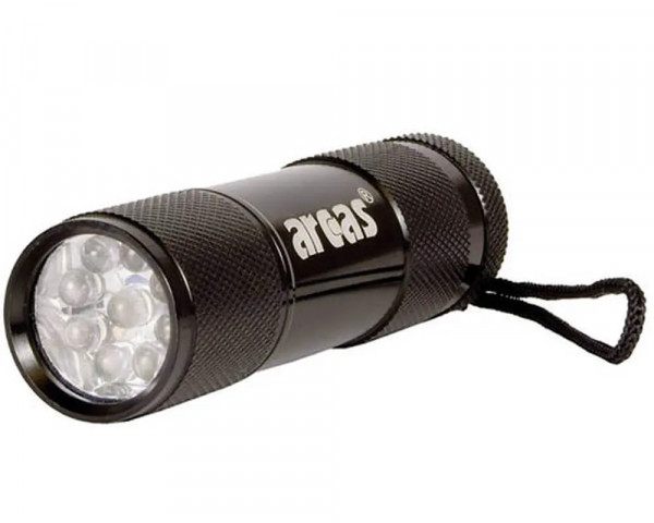 9 LED-Taschenlampe Aluminium von arcas