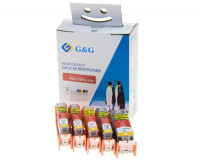 SPARPAKET 5 Tonerdumping Patronen ersetzt Canon PGI-520/ CLI-521 Serie