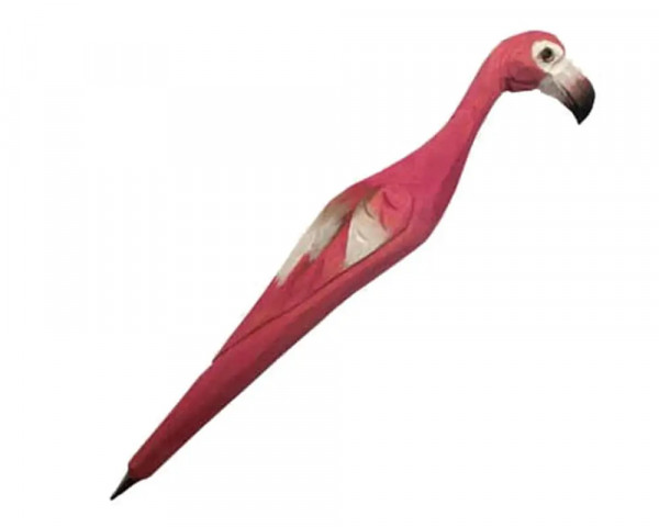 Tierkopfstift Flamingo aus Holz