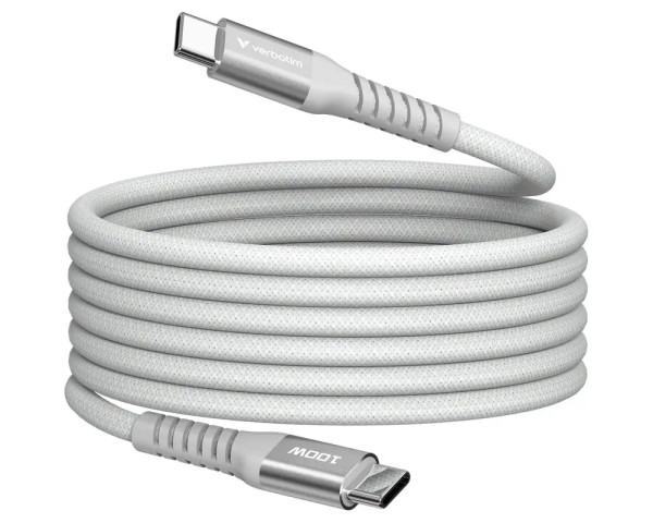 Verbatim Sync & Charge USB-C Magnetkabel 100W Grau