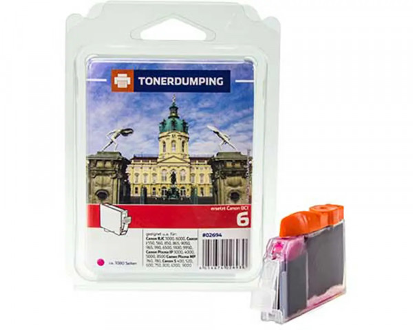 TONERDUMPING Druckerpatrone ersetzt Canon BCI6M/ BCI3M Magenta