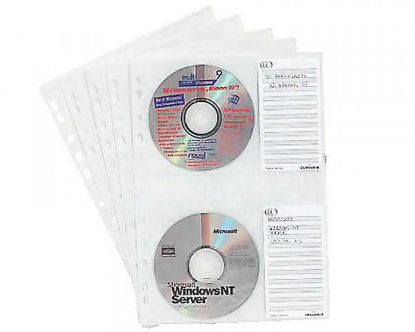 5 Stück CD/DVD A4-Hüllen