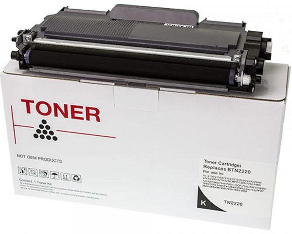 Fabriksneuer Laser-Toner ersetzt Brother TN-2220, TN-2010