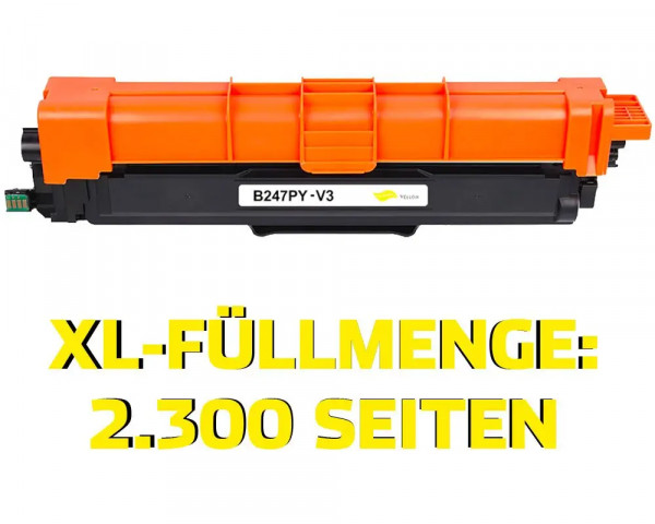 Kompatibler-Toner ersetzt Brother TN-247Y Yellow