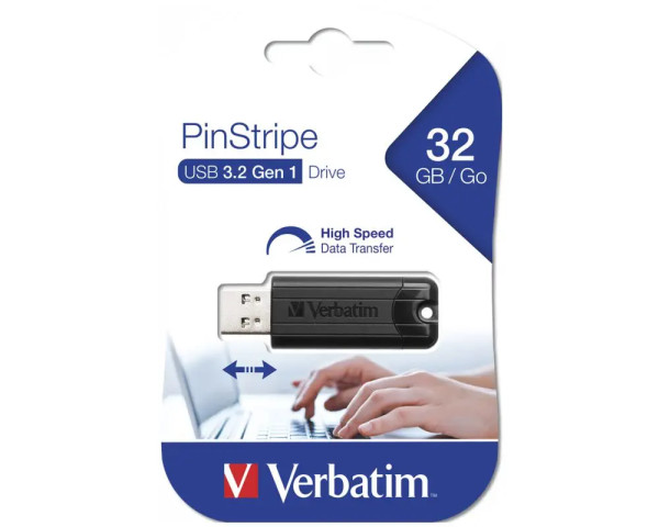 Verbatim USB-Stick 32GB Pinestripe 3.2 Gen 1