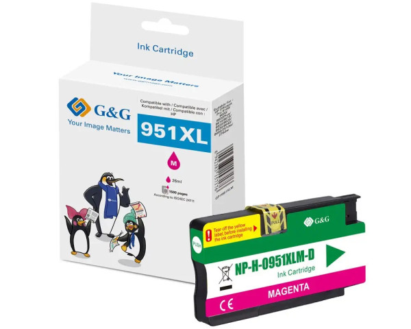 Kompatible Druckerpatrone ersetzt HP Nr.951XL Magenta