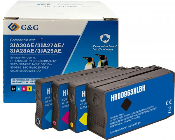 G&G-Multipack ersetzt HP Nr.963XL C/M/Y/K Serie