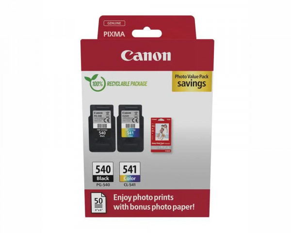 Original-Multipack Canon PG-540/ CL-541 + 50 Blatt Fotopapier