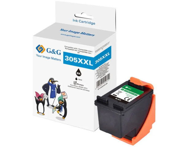 Tonerdumping XXL-Druckerpatrone ersetzt HP Nr.305XL Black