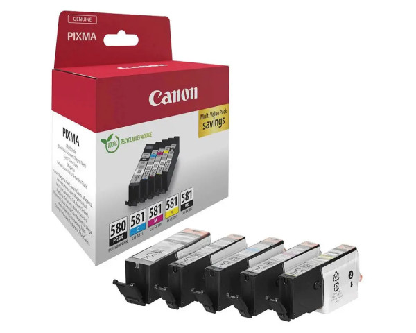 Canon PGI-580/CLI-581 BK/C/M/Y/PHBK Original-Patronen Multipack